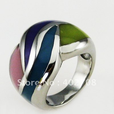 Stainless Steel Rings Wholesale on Wholesale Stainless Steel Ring Jewelry Fashion Agate Stainless Steel
