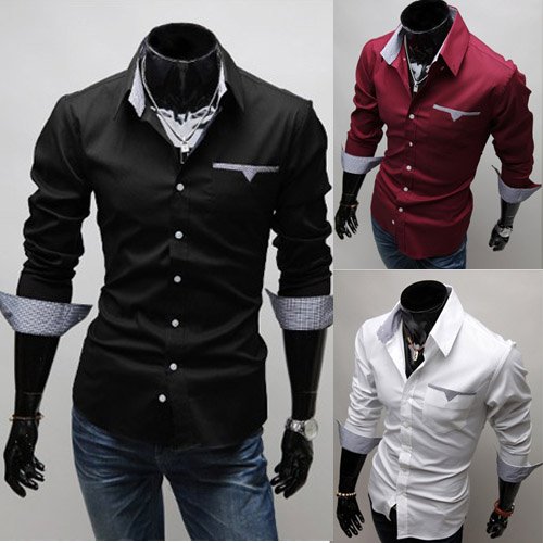   2013  2013 Men-Black-Shirt-Mens