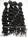 3pcs/lot  Virgin  Brazilian - Virgin  Hair Weft 14"-22" Natural color,  Deep wave 100g/pack 3.5Oz DHL free shipping
