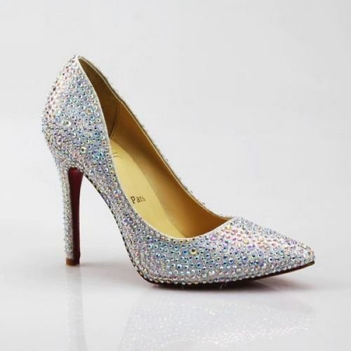 Brand women high heels low price crystal pumps new womens wedding shoes 12cm