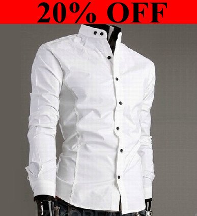 Mens White Dress Shirts on Men S Shirts Cotton Shirts Casual Slim Fit Stylish Dress Shirts Men