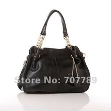 2015 solid bag mediumgenuine leather dress zipper totes femininas genuine lether new style women handbags tote