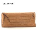 2012 New! 100% Genuine Leather Women Multifuction Wallet 2 Money Places 6 Card Places Stone Grain Ladies Wallet HQ2016