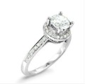 0.85Ct SI/IJ Real Diamond Solitaire Engagement Anniversary Ring 14K Solid Gold