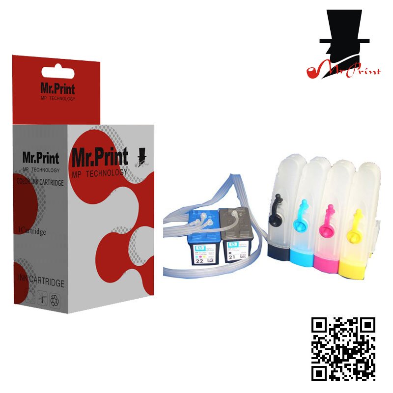 Free Shipping 5Set/lotCISS Continuous Ink System For HP21/22 21/22 Ink Cartridge HP Deskjet 3910/3920/3930/3940/D1311/D1320/1410(China (Mainland))