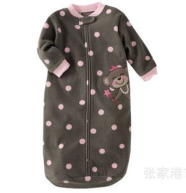 carter's Thin cashmere Sleeping Newborn blankets kids sleeping children's sleeping bags zippe sleeping 10pcs/lot(China (Mainland))