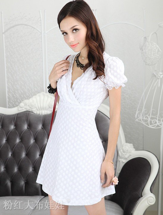 White Sleeve Dress