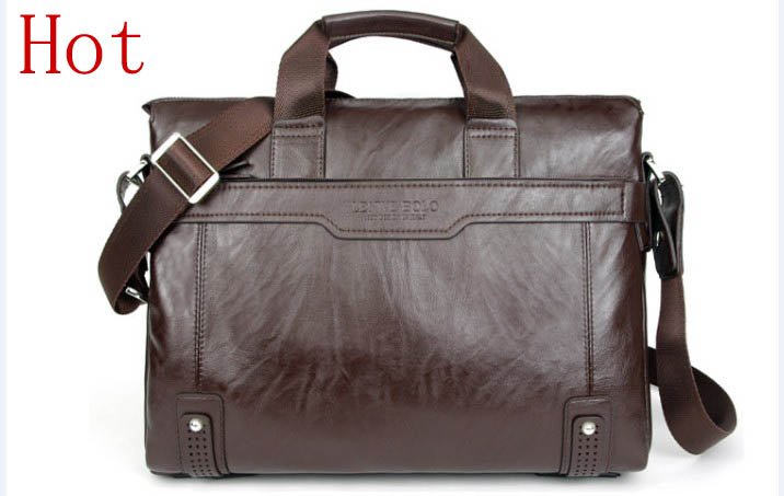 2015 New Style Men's Backpack PU Leather Student Casual School