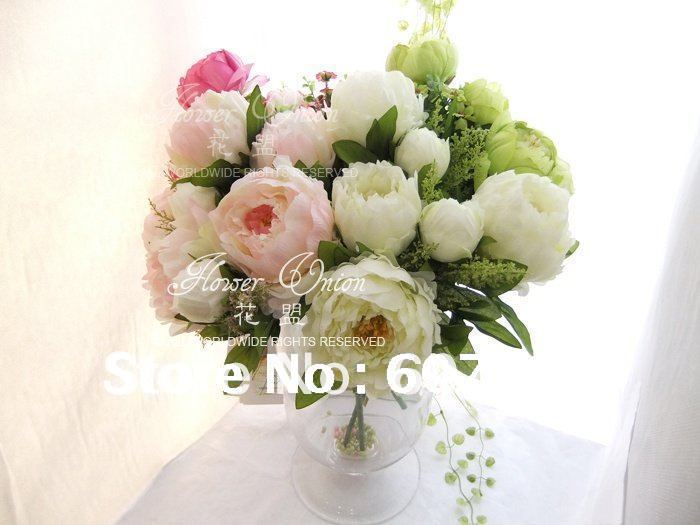 Silk wedding flowers arrangments