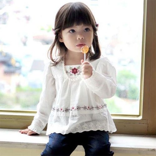 kids girl clothes on Wholesale Kids  Girl Clothes T Shirts Baby Clothes Long Sleeve T Shirt