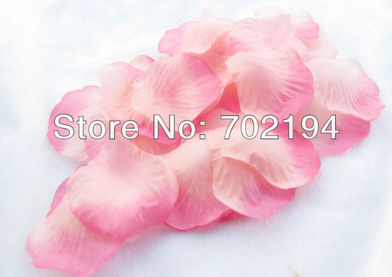 Newest 10000pcs White Hot Pink Silk Rose Petal Wedding petal Decoration 