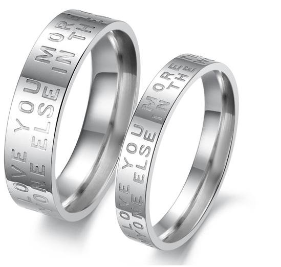 ... For Worldwide -His and Hers Wedding Band Promise Rings Set Sizes 5-14