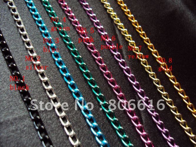 colored aluminum chain for jewelry