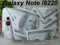30pcs wholesales Free shipping,USA Dollar style hard back case for sumsung Galaxy note i9220 GT-N7000,Galxy note back case