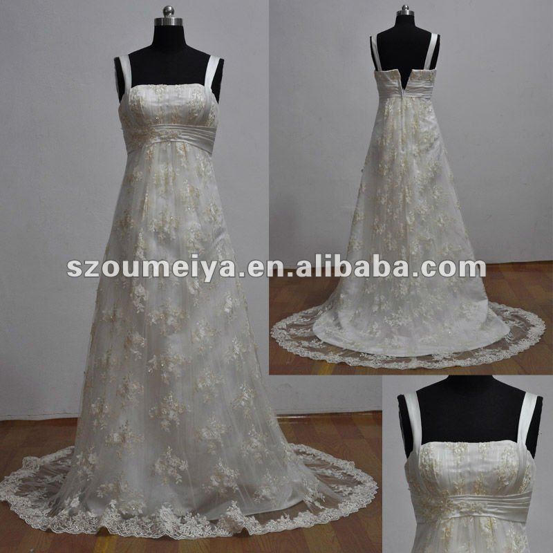 Free Shipping OUMEIYA ORW165 A Line Lace Wedding Dresses 2012