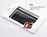 DHL,30pcs Aluminum alloy back wireless bluetooth keyboard for samsung tablet 10.1 inch products (P7500 ,P7510),Free shipping