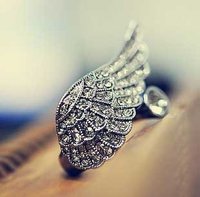 Min.order is $15 (mix order) Retro pirate ship gorgeous angel wings ring