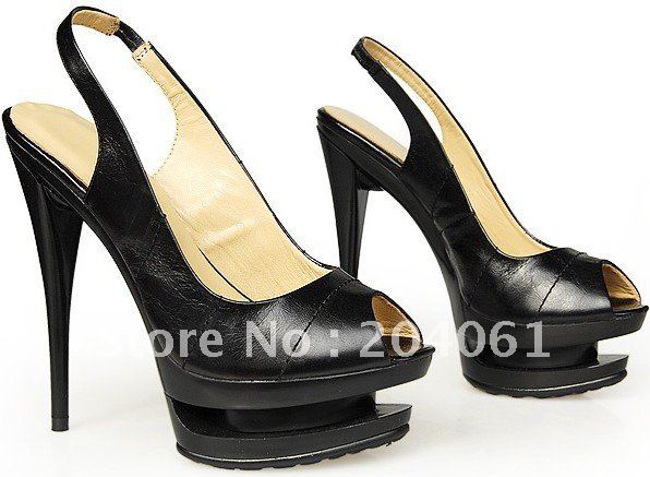 Wholesale women shoe sandal high heeled suede shoes ankle strap fashion sandal women shoe double platform
