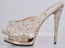 Wholesale women shoes,sandals,slides,high heeled,suede shoe,fashion sandal,rhinestone shoes,beige,blue,red&Free shipping
