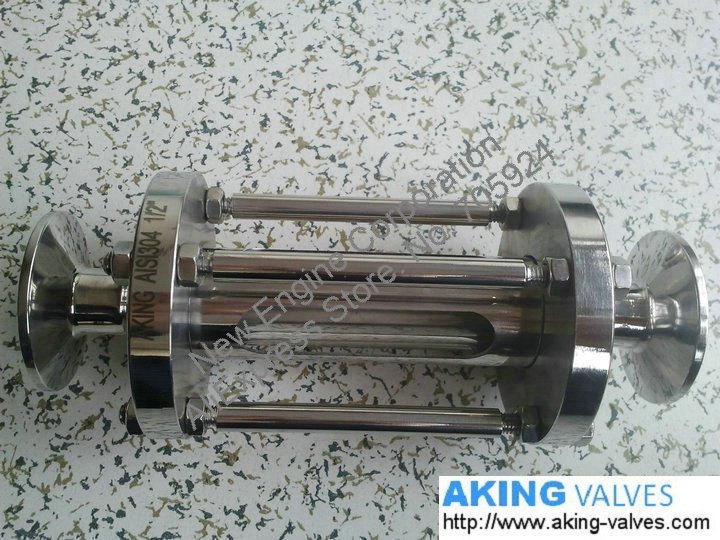 5pc Sanitary sight glass for sanitary pipe fittings with clamp ends 1/2" , DN15 in AISI304 material mirror polished for beverage(China (Mainland))