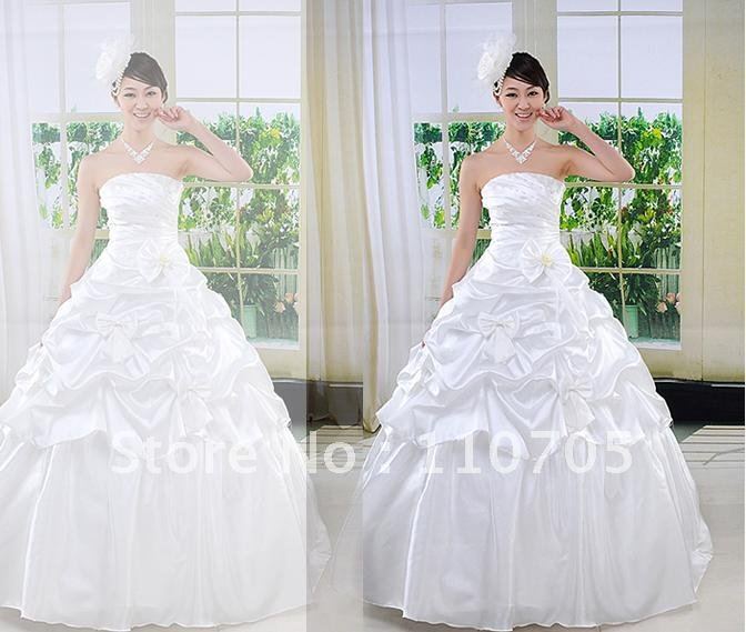 2012 free shipping Wedding dress new wiping a bosom palace sweet 
