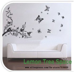 Flower Stickers on Sticker Ctc 963a In Wall Stickers From Home   Garden On Aliexpress Com