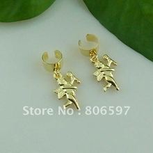 WHCEC049 Promotion free shipping wholesale gold plated classics Cupid ear cuff fashion clip earrings