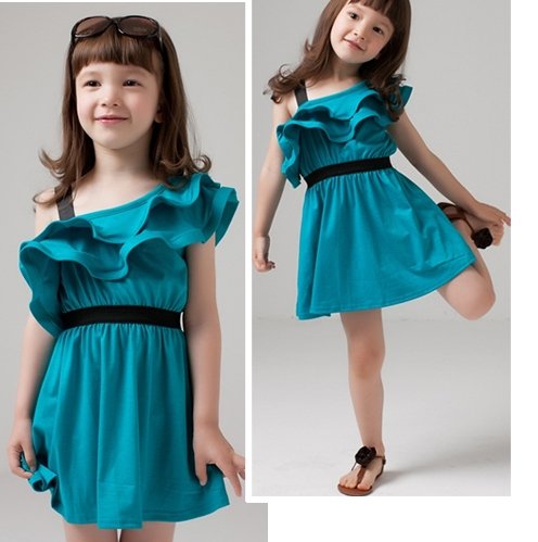 Dress Shopping Online on Dress Fashion Girl Dress Korea Dresses For Kids 5pcs Lot Age 2 Jpg