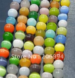 Wholesale 8mm Multicolor Mexican Opal Gems Round Loose Beads 15'' fashion jewelry(China (Mainland))