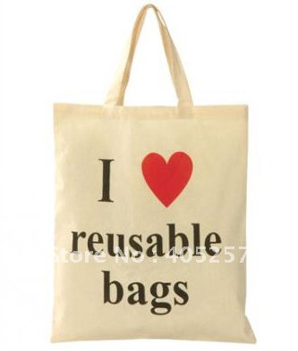 Free shipping eco friendly stocked shopping bag cotton canvas bag with handle for promotional gifts