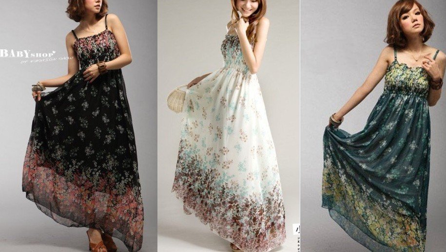 Wholesale 20pcs Halter Bohemian Style Women Chiffon Dress Long Dress 
