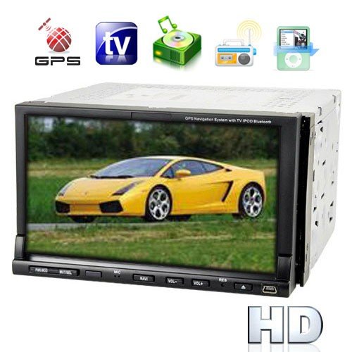 2-DIN 7 Inch TFT LCD Touchscreen Car DVD Player System - GPS Navigator(China (Mainland))