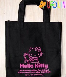 Free Shipping/ New hello kitty nonwoven fabric shopping bag / Shoulder bag/Shopping Handbag/Cute Style/Wholesale(China (Mainland))
