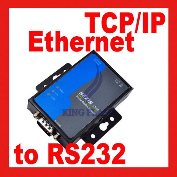 RS232 to TCP/IP Ethernet Modem lan WAN port Serial Device Converter ...