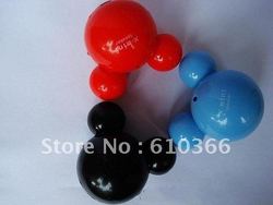 Brand New 15pcs Portable Mickey Style Speaker Mini Speaker for MP3 MP4 Player Mobile Phone easy operation free shipping(China (Mainland))