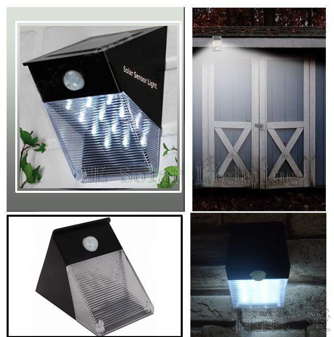 1stglobal Solar Motion Sensor Pir Wall Mount Garden Light 100 Powered 12 Led White Blubs