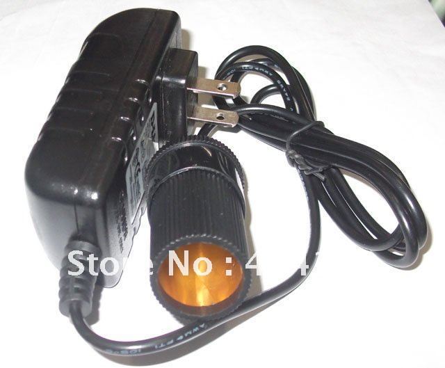 100V/240V AC TO 12V DC Car Cigarette Lighter Socket Plug Adapter 10pcs ...