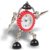 Free shipping Metal gear machine's alarm clock take card holder,table alarm clock,desk clock