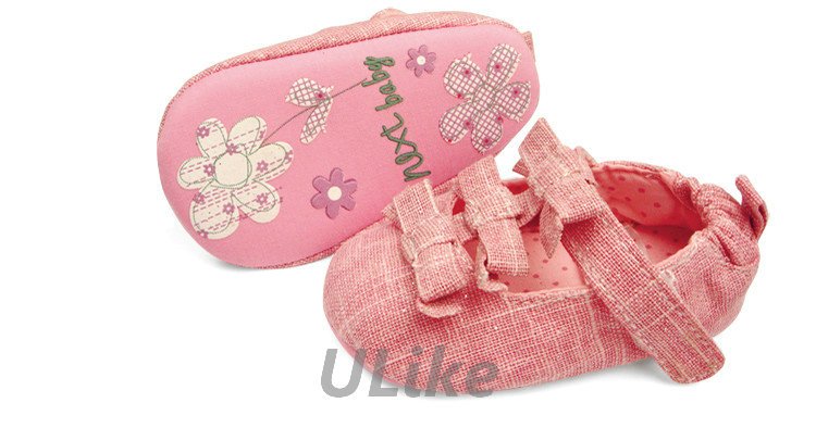 toddlers Shoes Velcro Big slippers Sole for Shipping  Strap, Free GA09 Tie with ballerina Bow Toddlers