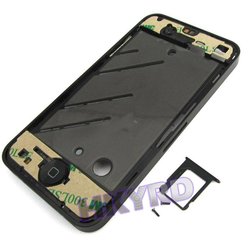 New middle frame full parts assembly bezel housing middle frame chassis for iPhone 4G Black D0250(China (Mainland))
