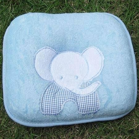 Nursery Bedding on Neck Pillow For Kids Embroidered Elephant Children 