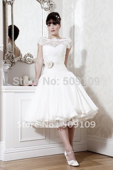 Tea-length wedding dresses