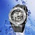 Mixed color wholesale OHSEN Watch Digital Alarm Dual Time 30M Waterproof Diver Sport Watches AD0820 5 optional colors