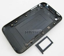 New Back Housing Cover Case+sim tray Black For iPhone 3G 8GB/16GB C1013(China (Mainland))