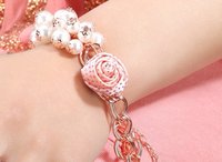 New Fashion Women Cute Bracelet  Personalized Charm Pearl Bracelet