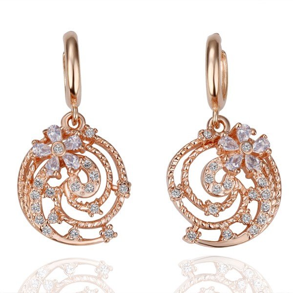 18K rose gold fashion jewelry,2012 new style,classic earrings ...