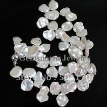 Gorgeous Genuine Keshi Reborn Pearl Necklace In 14K White Gold Clasp Superior Quality Grade Sovereign 2012