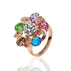 S033 Happiness ferris wheel color crystal offered quit circle 17 mm Mixed colors Free shipping(China (Mainland))