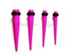 Free Shipping Purple Colour Ear Piercing Taper Stretcher Plug Earring Stretching Expander Expanding Kit 5-10mm Popular Jewelr