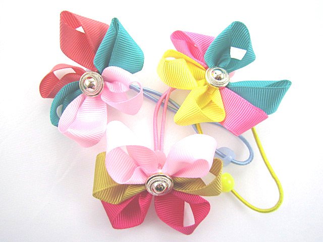baby with ribbon